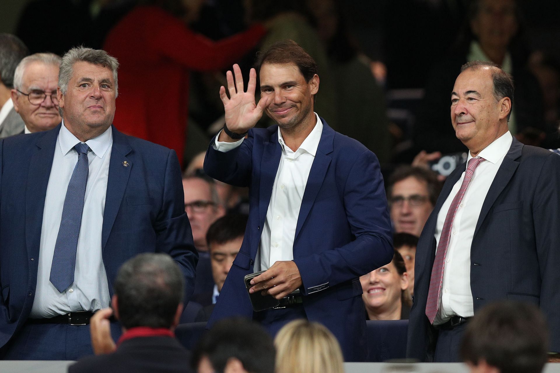 Rafael Nadal pictured at Real Madrid CF v Real Sociedad in 2023 | Image Source: Getty